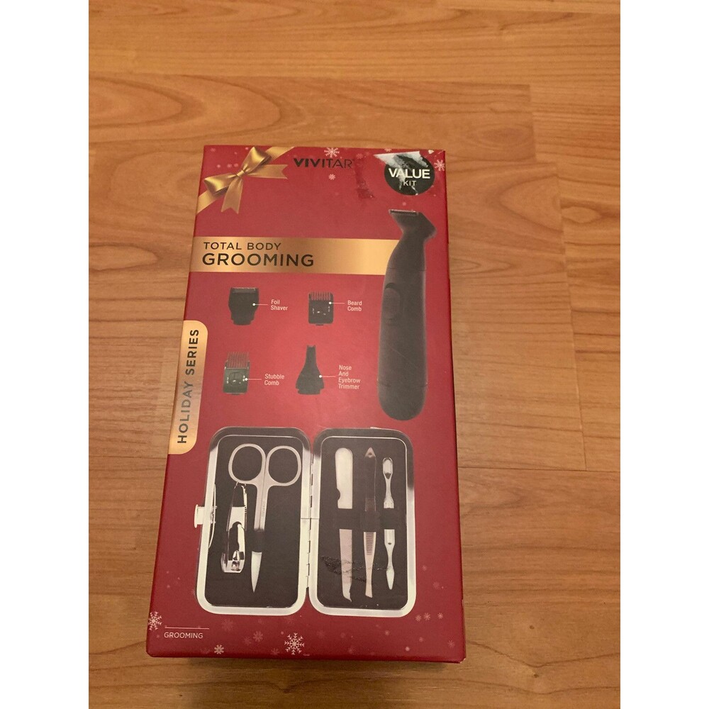 Vivitar Total Body Grooming Beard Trimmer Hair Clippers Holiday Series